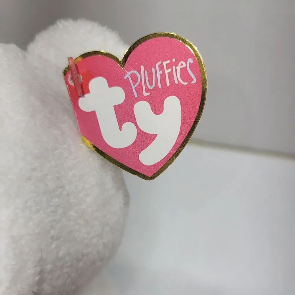 Ty Pluffies Plush Candy Cane Christmas Polar Bear Tylux Stuffed Animal 2005 8
